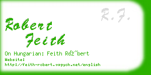robert feith business card